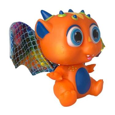 Imagem de Bebê Dragão Com Asas Laranja Voador - Anjo Brinquedos