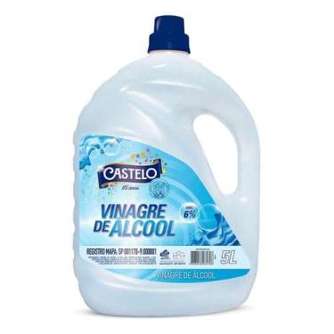 Imagem de Vinagre De Álcool Castelo 6% 5 Litros Original Galão