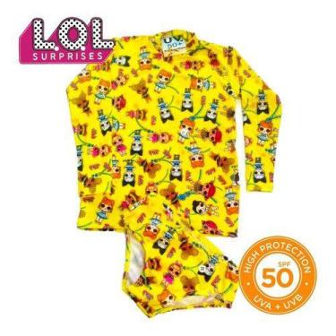 Imagem de Biquini Infantil + Blusa Proteção Solar Infantil Uv50 Persona - anjo d