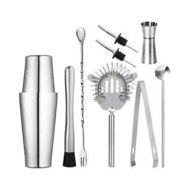 Imagem de Conjunto De Coqueteleira Boston Em Aço Inoxidável Profissional Para Ba