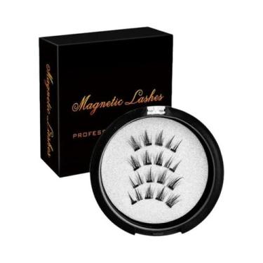 Imagem de Cílios Postiços Magnéticos 3D Naturais Reutilizáveis, Conjunto Com 4 C