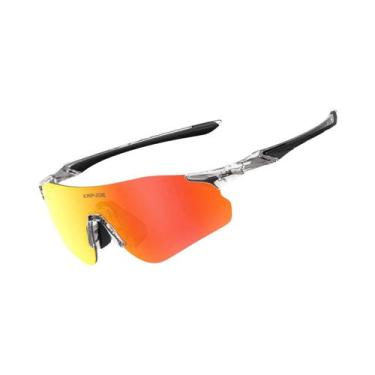 Imagem de Óculos De Ciclismo Fotochromáticos Vermelhos UV400 Para Homens, Óculos