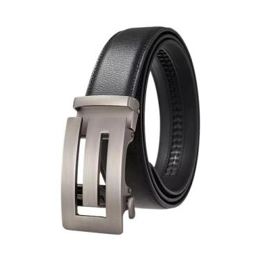 Imagem de Cinto De Luxo Masculino Com Fivela Automática Ajustável De 35cm, Duráv