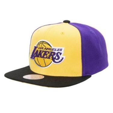 Imagem de Boné Mitchell & Ness NBA On The Block Snapback Los Angeles Lakers Masculino-Masculino