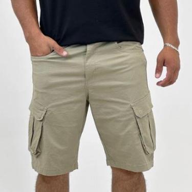 Imagem de Bermuda Broken Rules Cargo em Sarja Masculina-Masculino