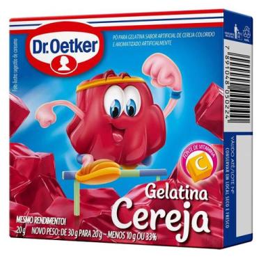 Imagem de Pack Com 10x Gelatina Sabor Cereja Dr.Oetker 20g