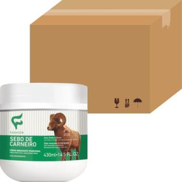 Imagem de 48 Creme Hidratante Tradicional Fashion Cosméticos Sebo de Carneiro Po