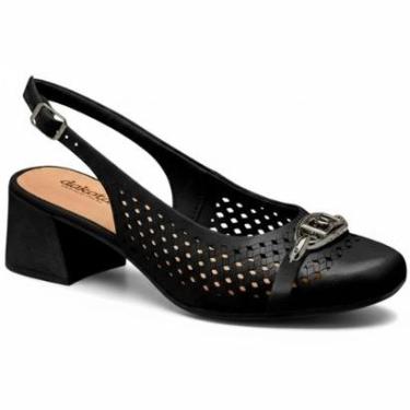 Imagem de Sandália Feminina Trissê Peep Toe Salto Bloco Dakota-Feminino