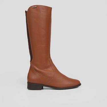 Imagem de Bota Cano Alto Via Uno Recorte Têxtil Feminina-Feminino