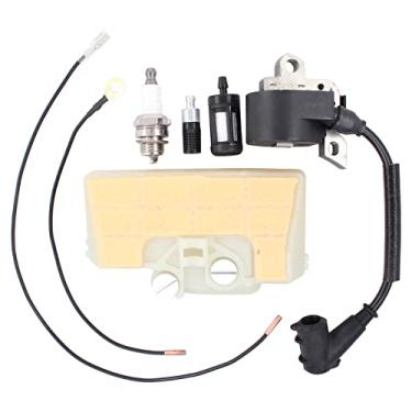 Imagem de ApplianPar Kit de filtro de ar de bobina de ignição para Stihl 029 039 MS290 MS310 MS390 filtro de óleo combustível vela de ignição substitui 0000 400 1300, 1127 120 1621