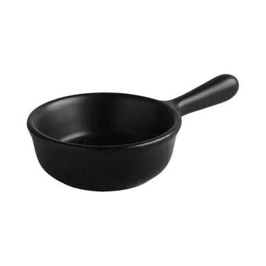 Imagem de Mini Prato De Cerâmica Com Alça Para Molho De Soja, Vinagre E Sushi - 