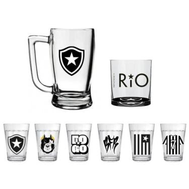 Imagem de Jogo De Copo Americano + Whisky E Caneca Taberna - ALLMIX, Botafogo