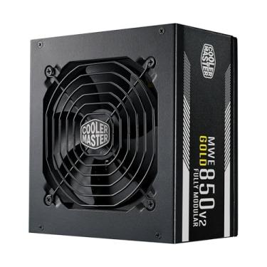 Imagem de Cooler Master MWE Gold 850 V2 totalmente modular, 850W, 80+ eficiência dourada, ventilador HDB silencioso, 2 conectores EPS, resistência a altas temperaturas, 5 anos de garantia