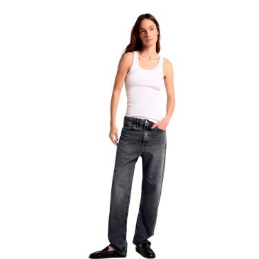 Imagem de Calça Jeans Hering Preto Feminina Reta Cintura Média-Feminino