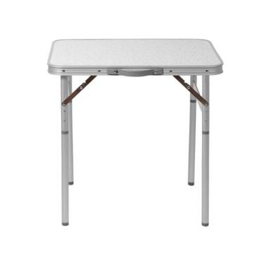 Imagem de Mesa Dobrável Alumínio 60x45 Cm Vira Maleta Palisad Com Alça Portatil 