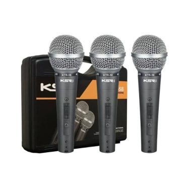 Imagem de Kit Com 3 Microfones KSR PRO KTR58