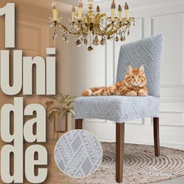 Imagem de Indiana - Capa de Cadeira Linha Gold Anti Gato - Cinza Claro - OK Darl