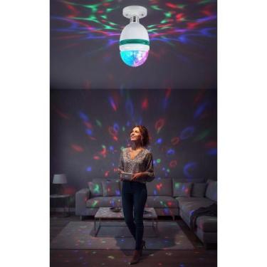 Imagem de 2x Lâmpada LED Globo Giratório RGB Festa Efeito Luz Dançante - Congrat