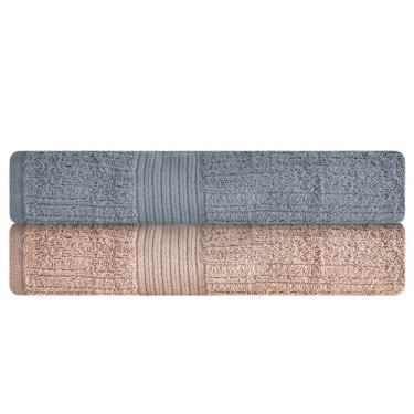 Imagem de Jogo de toalha de banho Buddemeyer Fio Penteado Canelado 100% Algodao Kit com 4