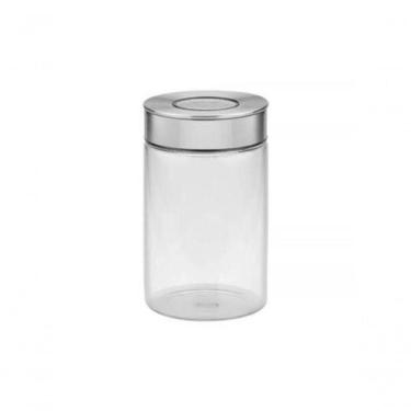 Imagem de Pote De Vidro Tramontina Purezza Com Tampa De Aço Inox 10cm 1 Litros