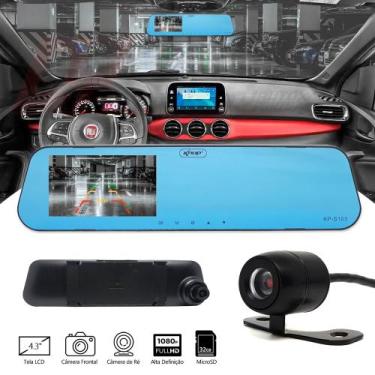 Imagem de Espelho Retrovisor Câmera De Ré E Frontal 4,3 Full Hd Lcd - KNUP