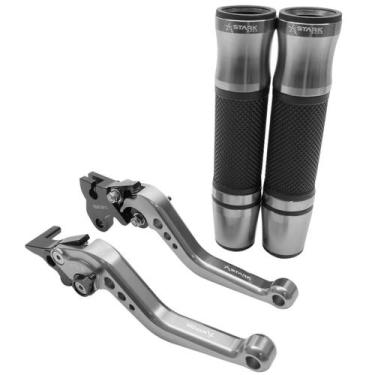 Imagem de Kit Manete Manopla Nx 200 400 Falcon Bros Tornado Sahara Xre - Stark R