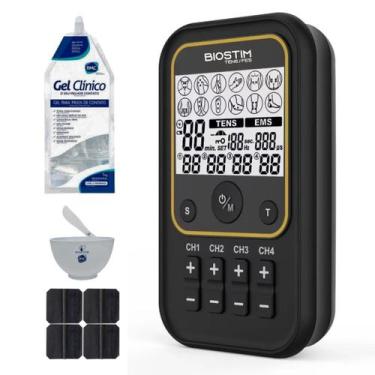 Imagem de Biostim Tens/Fes Bioset - Eletroestimulador Portátil 4 Canais