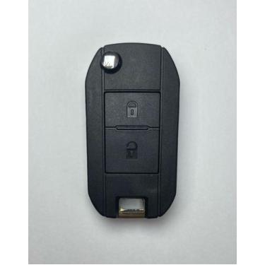 Imagem de Carcaça Chave Canivete Peugeot 206 207 Hoggar - Adaptação - 2 Botões -