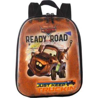 Imagem de Mochila Pequena Maxtoy Cars Tow Mater Marrom-Masculino