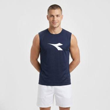 Imagem de Regata Machão Diadora Big Logo Marinho, M