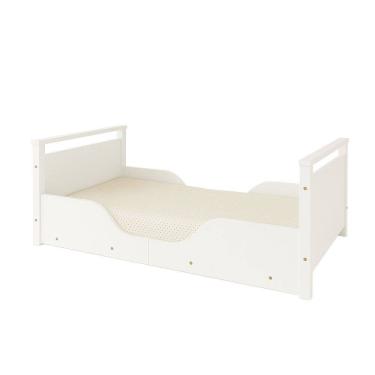 Imagem de Mini Cama Montessoriana Infantil com Pés de Madeira para Quarto Infantil Transição - Br...