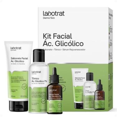 Imagem de Kit Facial Labotrat Dermo Skin Ácido Glicólico: Sabonete, Tônico e Sér