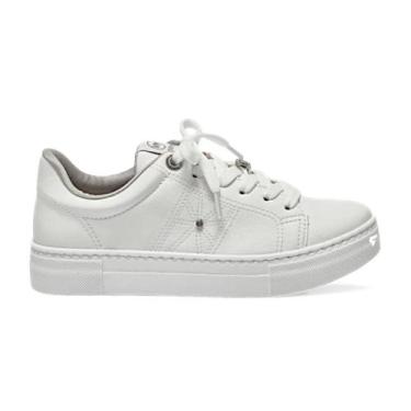 Imagem de Tênis Casual Via Marte 138-005-01 Feminino, Branco, 37
