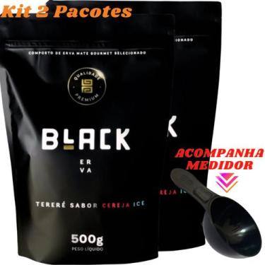 Imagem de Kit Com 2 Erva Mate Tereré 500g Black Erva Chá de Qualidade Premium Er