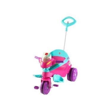 Imagem de Triciclo Infantil - Passeio e Pedal - Velobaby G2 - Rosa - Bandeirante