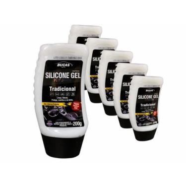 Imagem de Kit 6 Silicone Gel Painel Bucas Perfumado Tradicional 200G - RODABRILL