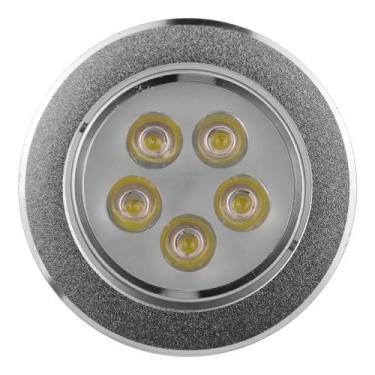 Imagem de Spot LED Embutir Redondo Direcionável 5W Bivolt Luz Branco Frio em Alu