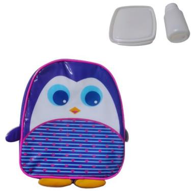 Imagem de Lancheira Térmica Escolar Infantil Pinguim Luxcel