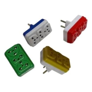 Imagem de Adaptador Tomada T Benjamin Triplo 20amp 250v Cores variadas - GLOBAL