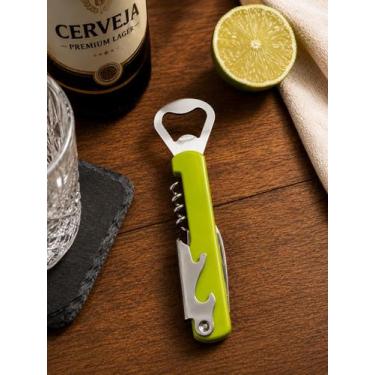 Imagem de Abridor Multiuso Metal Plástico 14cm - Clink Cor:Verde, Verde