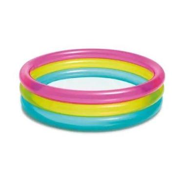 Imagem de Piscina inflavel arco iris 63l- 86x25cm - INTEX