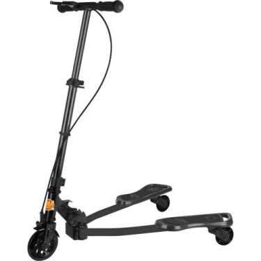 Imagem de Patinete Ski Radical Frog New Grande Suporta Ate 60kg Preto - DM Toys