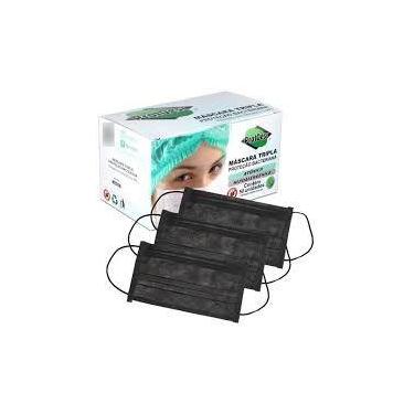 Imagem de Mascara descartavel preta protdesc