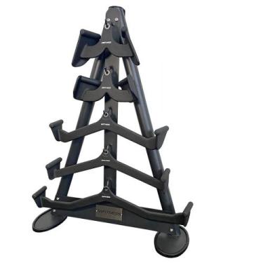 Imagem de Kit Puxador Anatômico Revestido Musculação com Suporte - D1Fitness