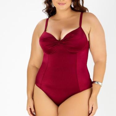 Imagem de Maiô Feminino Plus Size, Com Bojo, Modelador, Até 54 - Banho De Mar, H