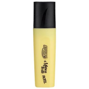 Imagem de Caneta Marca Texto Pastel  Cores Suaves Alta Qualidade - BRW -, Amarel