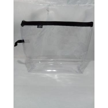 Imagem de Nécessaire transparente gg - Andrea's bolsas, Preto