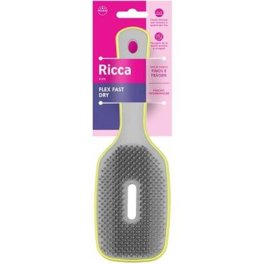 Imagem de Escova Desembaraçadora Flex Fast Dry Neon No 970 Cerdas Flexíveis para Todos os Tipos de Cabelo Ricca