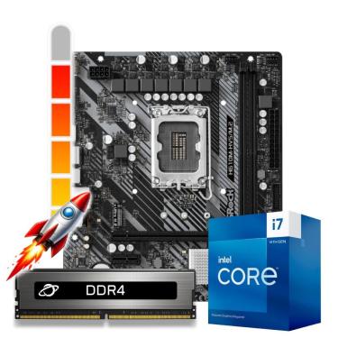 Imagem de Kit Upgrade Processador Intel® Core™ i7 14700F + Placa Mãe B760M + Memória 32GB DDR4