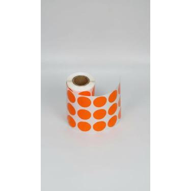 Imagem de Etiqueta Selo Bolinha Colorida 25mm Laranja 1000 Uni - Congratulations